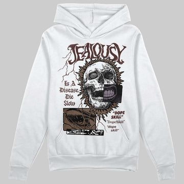 A Ma Maniére x Air Jordan 4 “Dark Mocha” DopeSkill Hoodie Sweatshirt Jealousy Graphic Streetwear - White