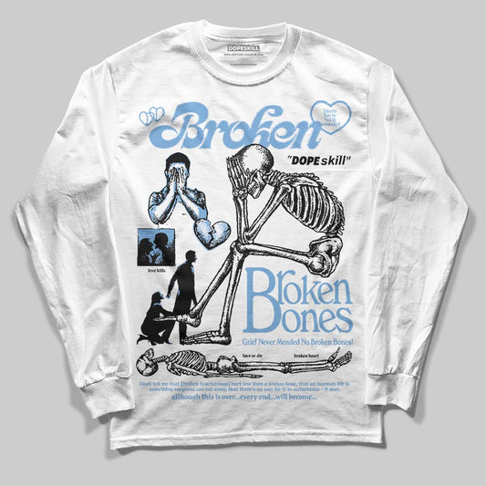 Jordan 12 Retro 'Melo' DopeSkill Long Sleeve T-Shirt Broken Bones Graphic Streetwear - White