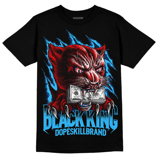 Jordan 1 High Retro OG “University Blue” DopeSkill T-Shirt Black King Graphic Streetwear - Black