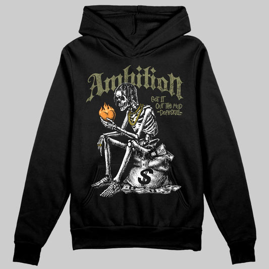 Olive Sneakers DopeSkill Hoodie Sweatshirt Ambition Graphic Streetwear - black