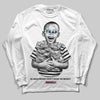 Jordan 4 Retro Valentine's Day (2026) (GS) DopeSkill Long Sleeve T-Shirt Scared Money Don't Make No Money Graphic Streetwear - White