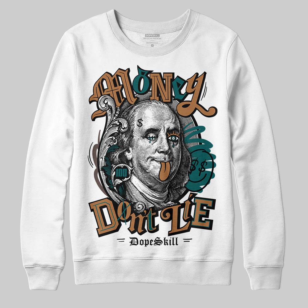 Adidas Samba OG Leopard Pack Collegiate Green DopeSkill Sweatshirt Money Don't Lie Graphic Streetwear - White