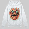 Black and White Sneakers DopeSkill Hoodie Sweatshirt Hellfire Graphic Streetwear - White