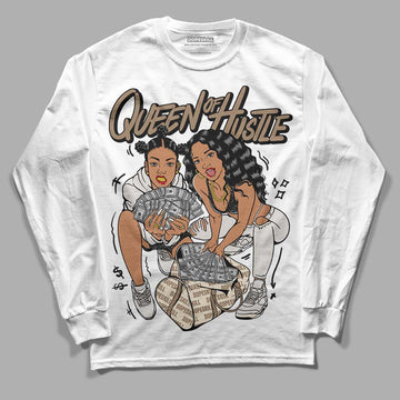 Jordan 5 SE “Sail” DopeSkill Long Sleeve T-Shirt Queen Of Hustle Graphic Streetwear - White