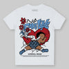Jordan 12 Retro 'Melo' DopeSkill Toddler Kids T-shirt No Fake Love Graphic Streetwear - White
