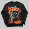 Red Sneakers DopeSkill Long Sleeve T-Shirt Rolling in Money Graphic Streetwear - black