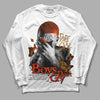 Jordan 12 Retro Brilliant Orange DopeSkill Long Sleeve T-Shirt Boys Don't Cry Graphic Streetwear - White