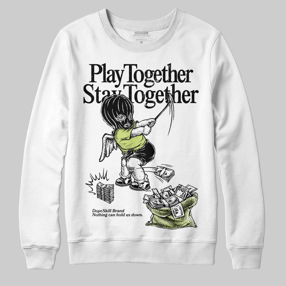 Jordan 11 “Inner Beast” DopeSkill Sweatshirt Play together, Stay together Graphic Streetwear - White