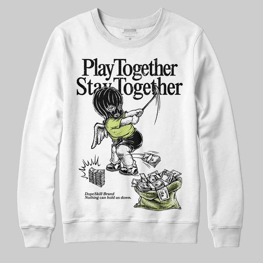 Jordan 11 “Inner Beast” DopeSkill Sweatshirt Play together, Stay together Graphic Streetwear - White