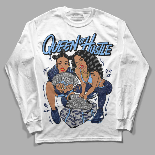 Jordan 5 Midnight Navy DopeSkill Long Sleeve T-Shirt Queen Of Hustle Graphic Streetwear