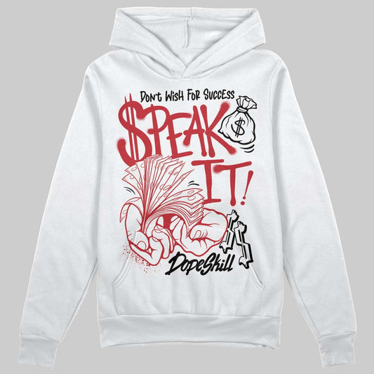 Jordan 1 Low OG "Chicago" DopeSkill Hoodie Sweatshirt Speak It Graphic Streetwear - White