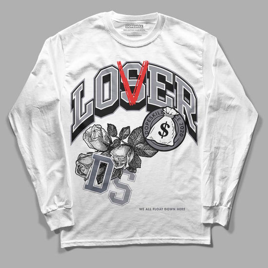 Jordan 14 Retro 'Stealth' DopeSkill Long Sleeve T-Shirt Loser Lover Graphic Streetwear - White