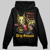 Yellow Sneakers DopeSkill Hoodie Grind Pray Graphic Streetwear - Black