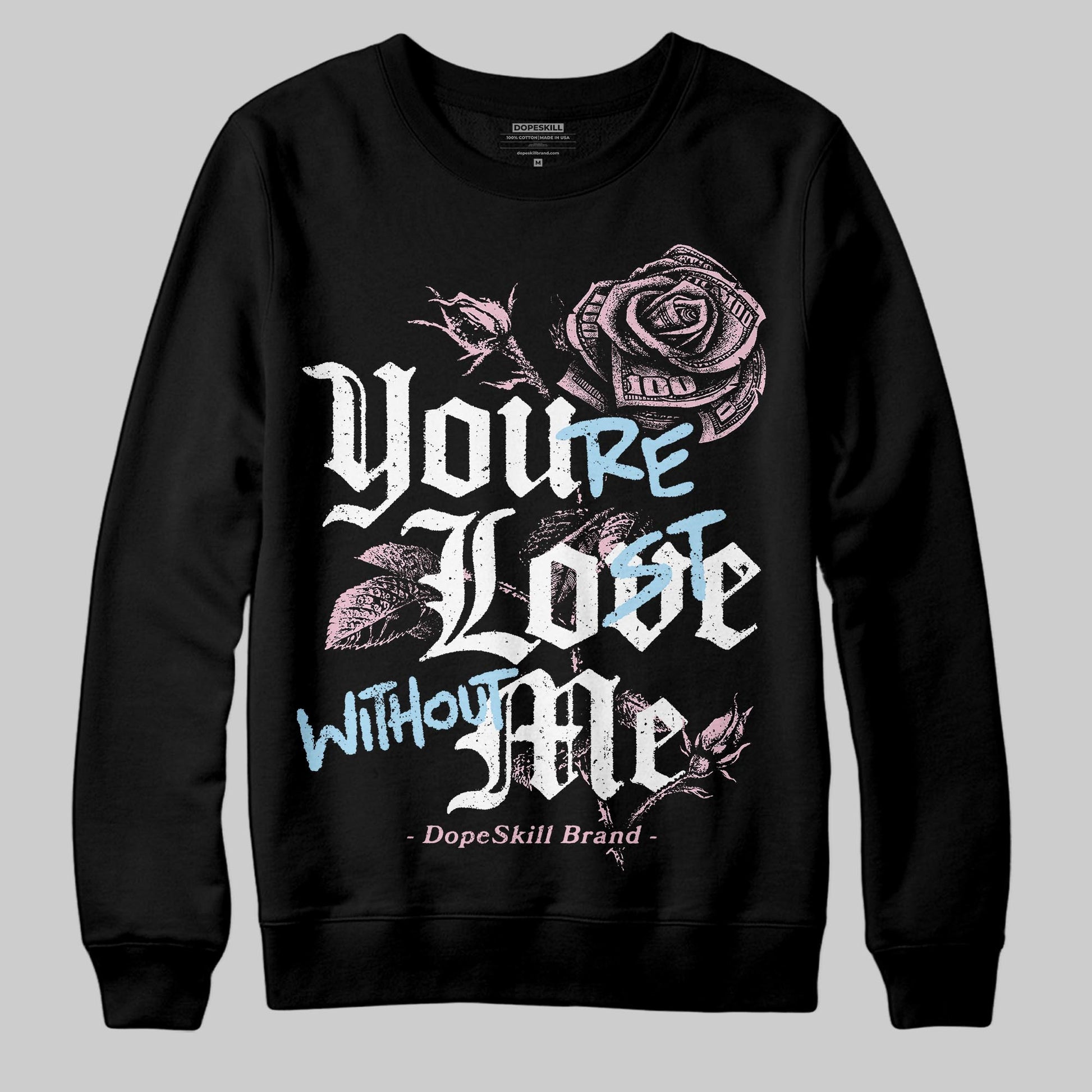 Jordan 5 OG “35th Anniversary” DopeSkill Sweatshirt You’re Lost Without Me Graphic Streetwear - Black