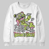 Chase B x Travis Scott x Jordan Jumpman Jack DopeSkill Sweatshirt Born To Be Rich Graphic Streetwear - White