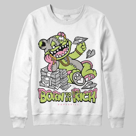 Chase B x Travis Scott x Jordan Jumpman Jack DopeSkill Sweatshirt Born To Be Rich Graphic Streetwear - White