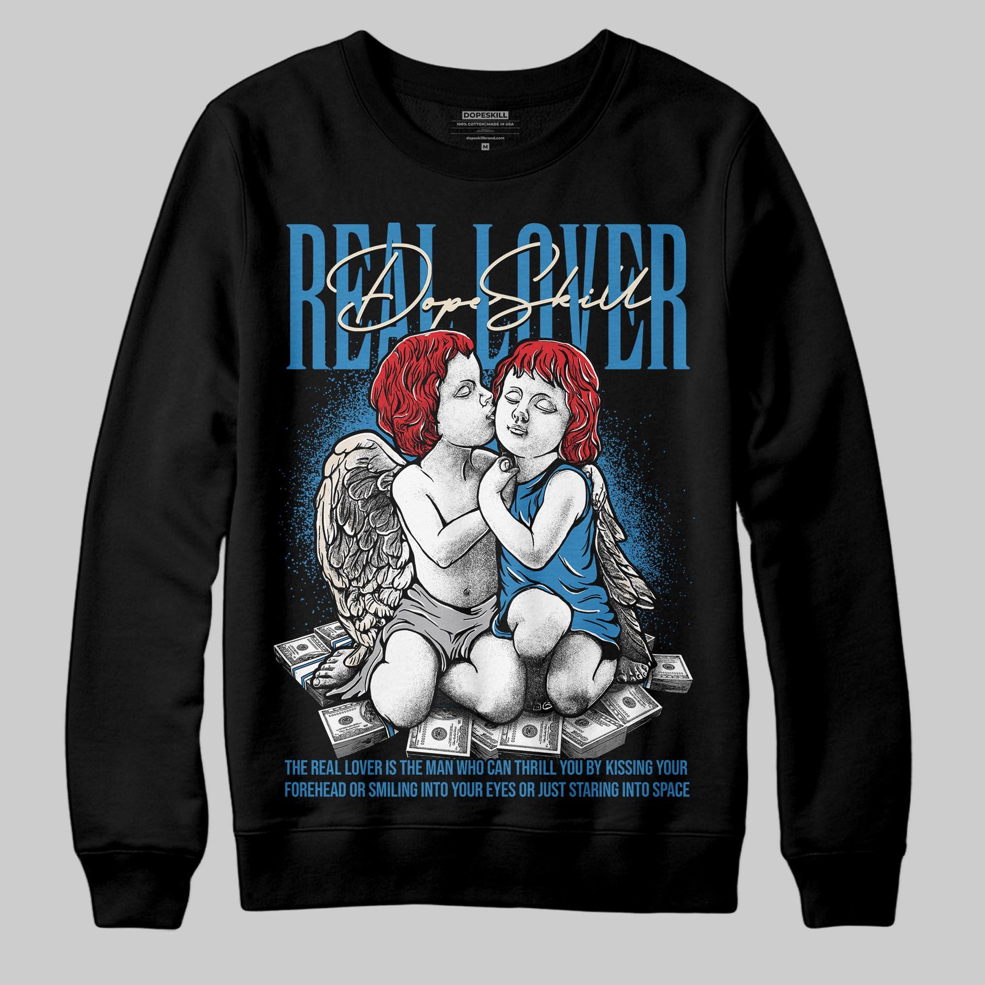 Jordan 3 Retro OG Rare Air DopeSkill Sweatshirt Real Lover Graphic Streetwear - Black