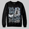Jordan 40 “Blue Suede” DopeSkill Sweatshirt Real Ones Move In Silence Graphic Streetwear - Black