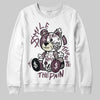 A Ma Maniére x Air Jordan 5 “Violet Ore” DopeSkill Sweatshirt Smile Through The Pain Graphic Streetwear - White