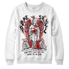 Jordan 12 “Red Taxi” DopeSkill Sweatshirt Angels Graphic Streetwear - White 