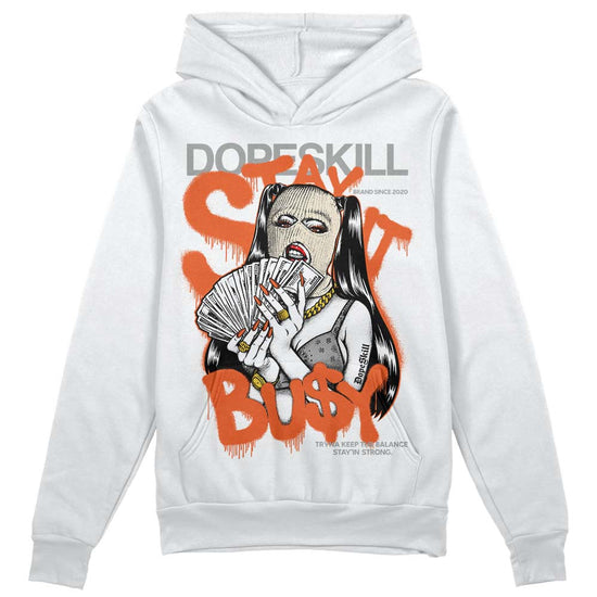 Jordan 3 Georgia Peach DopeSkill Hoodie Sweatshirt Stay It Busy Graphic Streetwear - White