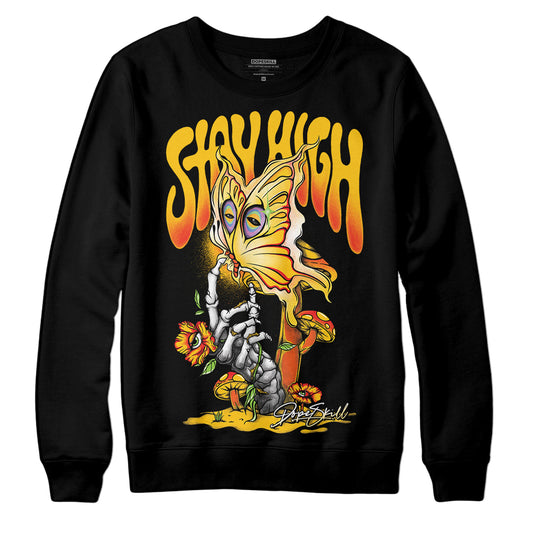 Yellow Sneakers DopeSkill Sweatshirt Stay High Graphic Streetwear - Black