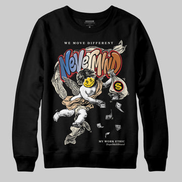 Jordan 17 Retro Low SP Infinite Archives DopeSkill Sweatshirt Nevermind Graphic Streetwear - Black