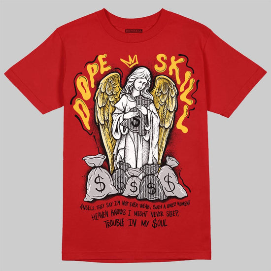Jordan 14 Retro Ferrari (2025) DopeSkill T-Shirt Angels Graphic Streetwear - red