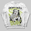 Jordan 5 “Luminous Green” DopeSkill Long Sleeve T-Shirt Stay It Busy Graphic Streetwear - White