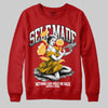 Red Sneakers DopeSkill Sweatshirt Self Made Graphic Streetwear - Red 