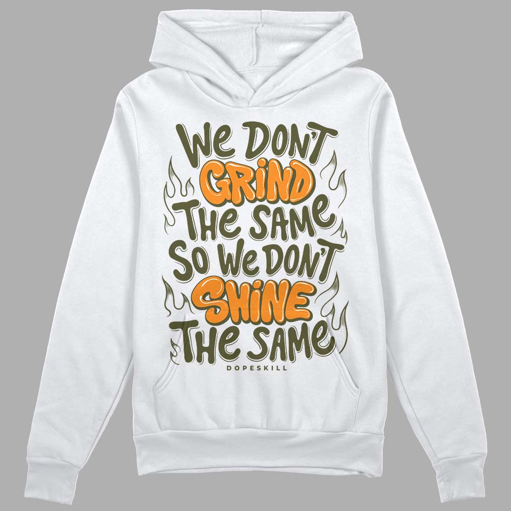 Jordan 5 "Olive" DopeSkill Hoodie Sweatshirt Grind Shine Graphic Streetwear - White 