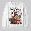 Jordan 9 'Olive' DopeSkill Sweatshirt New No Days Off Graphic Streetwear - White