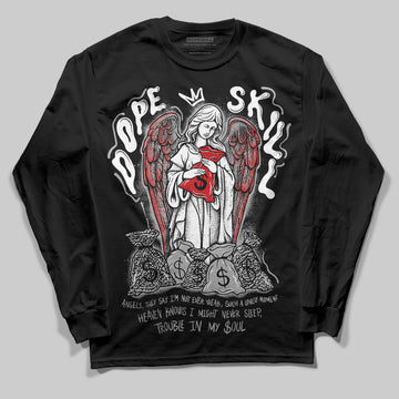 Jordan 3 OG “Black Cement” DopeSkill Long Sleeve T-Shirt Angels Graphic Streetwear - Black