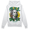 Green Sneakers DopeSkill Hoodie Sweatshirt Money Don't Lie Graphic Streetwear - White 