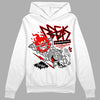 Black and White Sneakers DopeSkill Hoodie Sweatshirt Break Through Graphic Streetwear - White