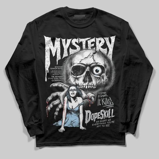 Jordan 5 Retro Wolf Grey (2026) DopeSkill Long Sleeve T-Shirt Mystery Ghostly Grasp Graphic Streetwear - Black