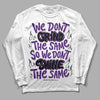 Jordan 12 “Field Purple” DopeSkill Long Sleeve T-Shirt Grind Shine Graphic Streetwear - White