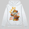 Orange, Black and White Sneakers DopeSkill Hoodie Sweatshirt Make Money Graphic Streetwear - White