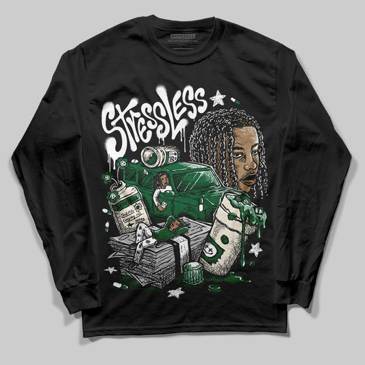 Jordan 13 GS “Pine Green” DopeSkill Long Sleeve T-Shirt Stressless Graphic Streetwear - Black