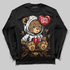 Jordan 5 “Earth/Metallic Gold” DopeSkill Long Sleeve T-Shirt Broken Bear Graphic Streetwear - Black