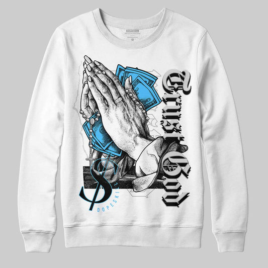 Dunk Low ‘Pure Platinum’ DopeSkill Sweatshirt Trust God Graphic Streetwear - White 