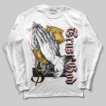 Jordan 3 GS “Red Stardust” DopeSkill Long Sleeve T-Shirt Trust God Graphic Streetwear - White