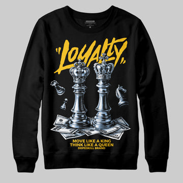Yellow Sneakers DopeSkill Sweatshirt Loyalty Graphic Streetwear - Black
