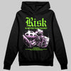 Neon Green Sneakers DopeSkill Hoodie Risk Is Better Than Regret Graphic Streetwear - Black