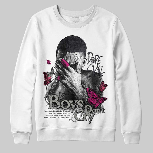 Jordan 3 Retro Black Cat DopeSkill Sweatshirt Boys Don't Cry Graphic Streetwear - White