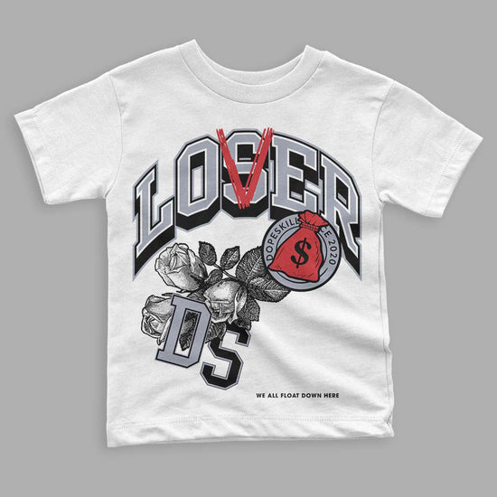 Jordan 4 “Bred Reimagined” DopeSkill Toddler Kids T-shirt Loser Lover Graphic Streetwear - White 