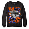 Dunk Low Futura Orange Blaze DopeSkill Sweatshirt Don't Quit Graphic Streetwear - Black