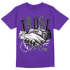 Jordan 13 Court Purple DopeSkill Purple T-shirt Trust No One Graphic