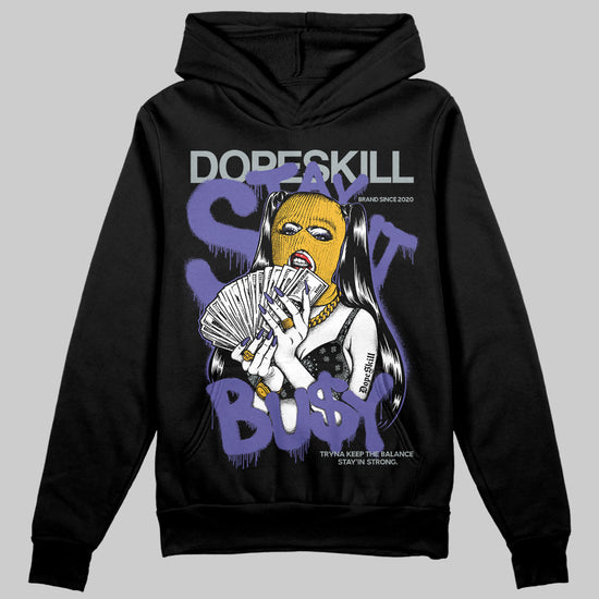 Jordan 4 Retro Lakers DopeSkill Hoodie Sweatshirt Stay It Busy Graphic Streetwear - Black