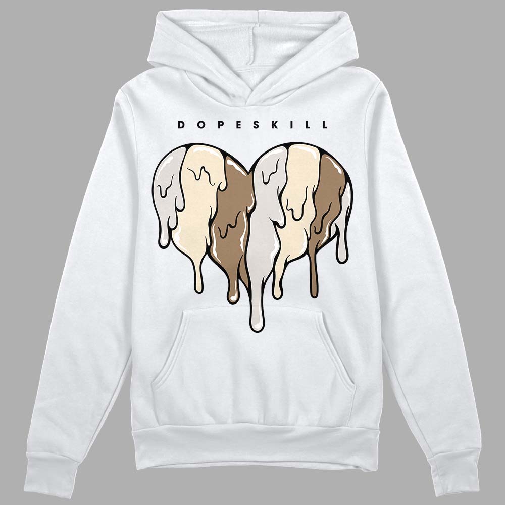 Jordan 5 SE “Sail” DopeSkill Hoodie Sweatshirt Slime Drip Heart Graphic Streetwear - White